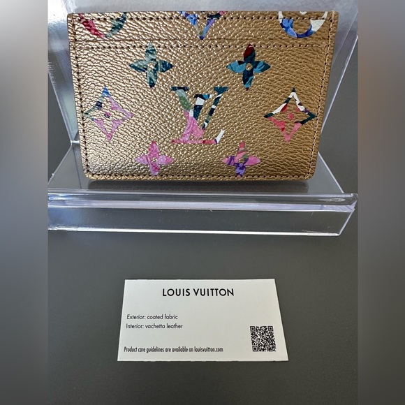 Louis Vuitton Limited Edition Garden Collection Metallic Gold Cardholder (NWOT) - Picture 2 of 12